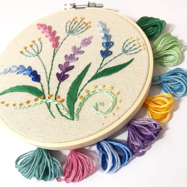 Wildflowers - Hand Embroidery Pattern for Beginners