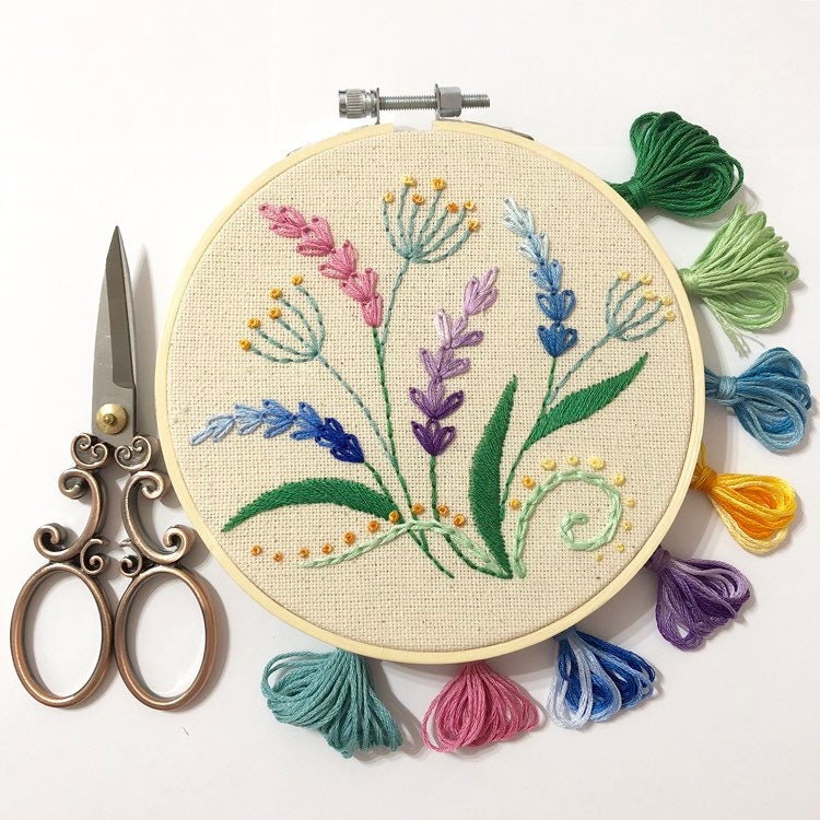 Wildflowers - Hand Embroidery Pattern for Beginners