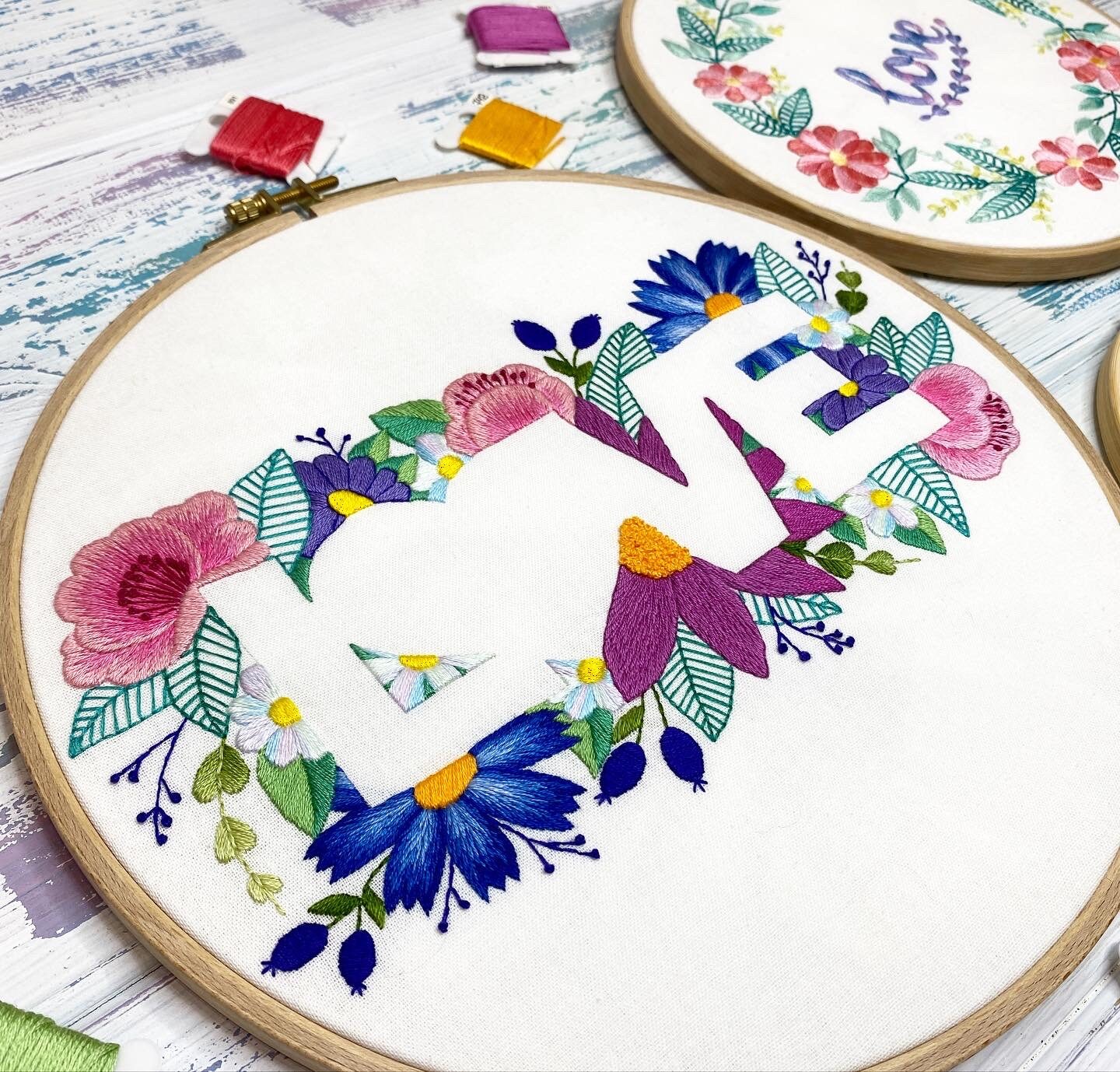 Valentines Day Bundle of 3 Hand Embroidery Patterns