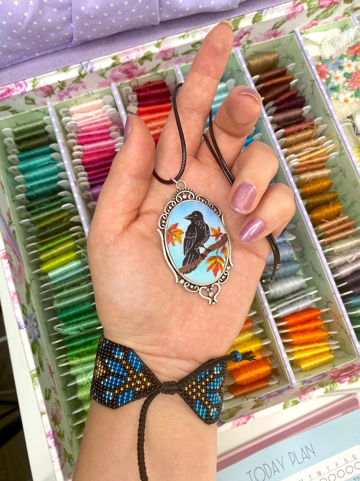 Make Your Own Embroidered Pendants PDF Pattern with 14 Different Designs + Detailed Video Tutorial