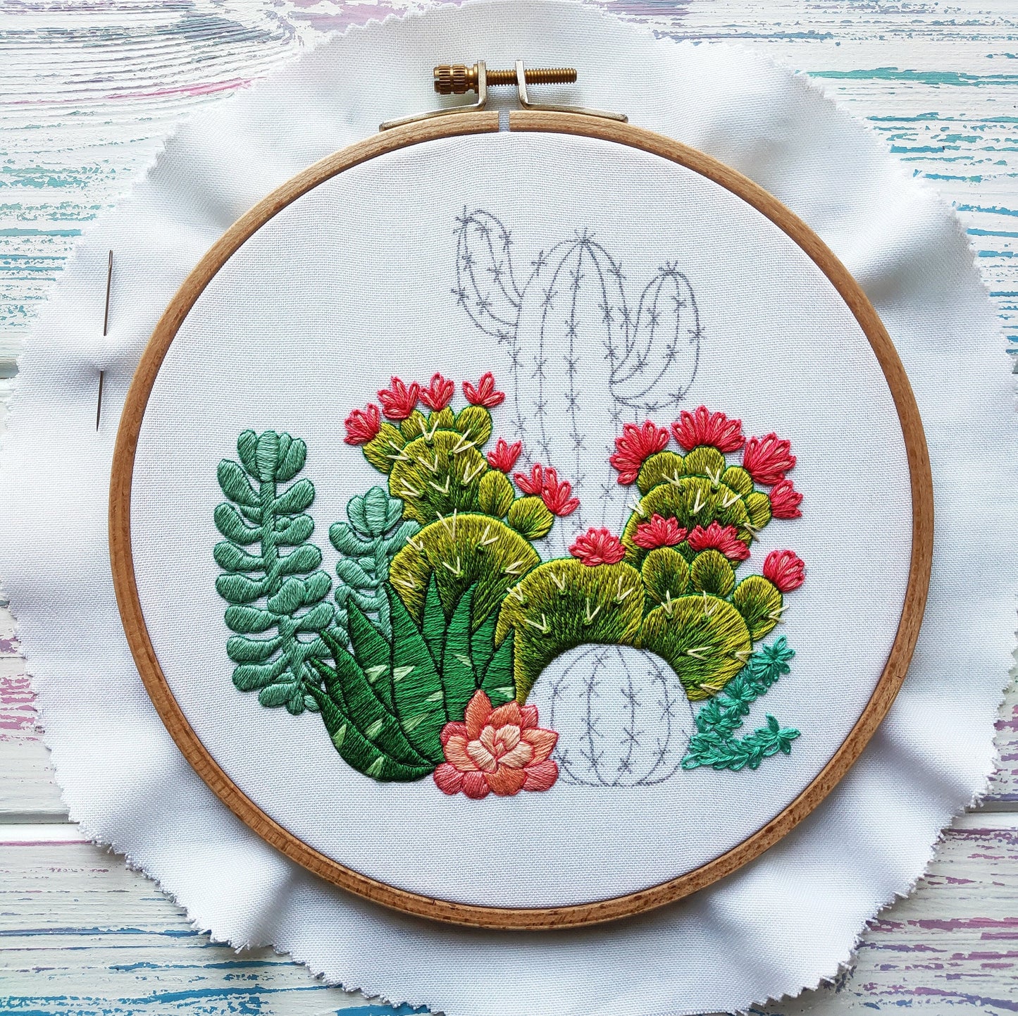 Cactuses and Succulents - Hand Embroidery Pattern | Digital Download