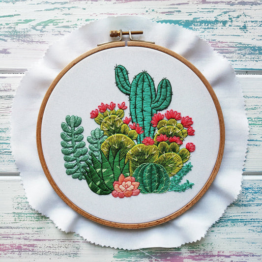 Cactuses and Succulents - Hand Embroidery Pattern | Digital Download