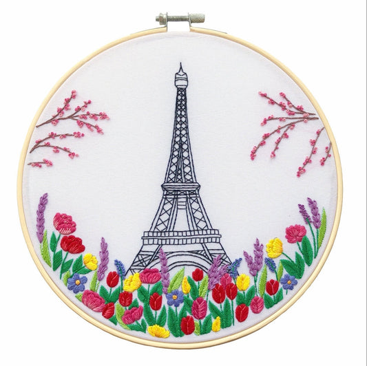 Paris Eiffel Tower - Hand Embroidery Pattern | Digital Download