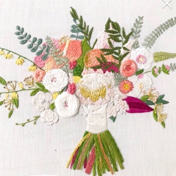 Wedding Bouquet  - Hand Embroidery Pattern | Digital Download