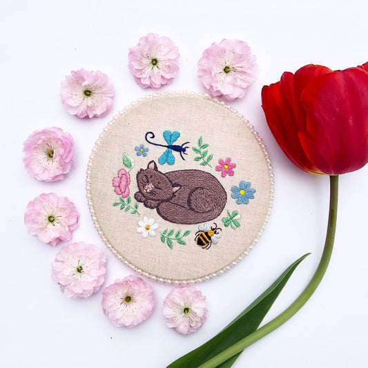 Soft Kitty Warm Kitty - Hand Embroidery Pattern | Digital Download