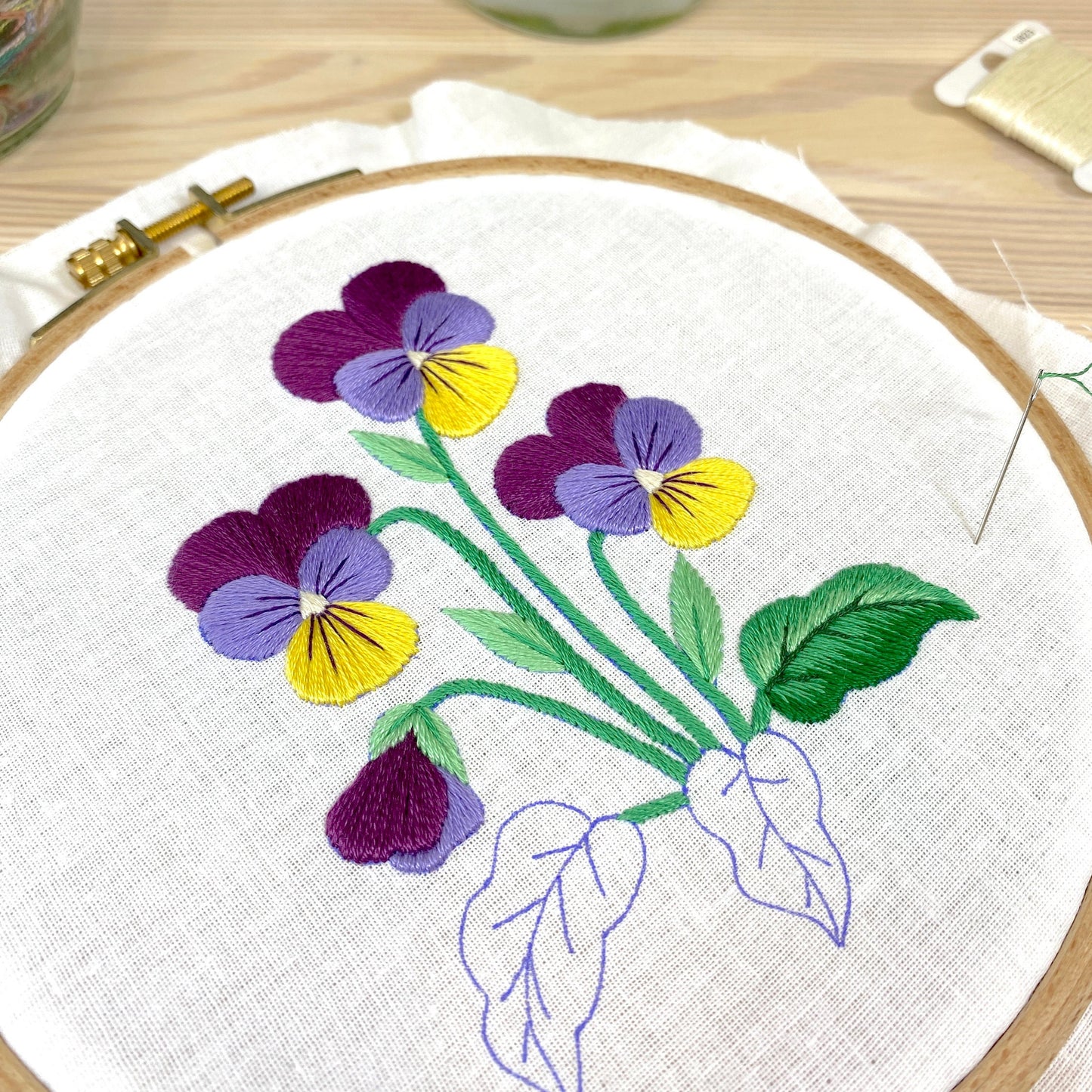 Wild Pansies - Hand Embroidery Pattern | Digital Download