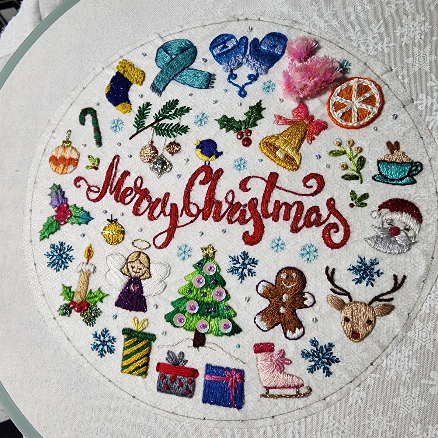 Christmas Stitch-Along: Advent Calendar Hand Embroidery Pattern | Digital Download + Video Tutorials
