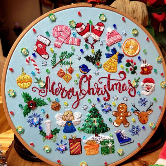Christmas Stitch-Along: Advent Calendar Hand Embroidery Pattern | Digital Download + Video Tutorials
